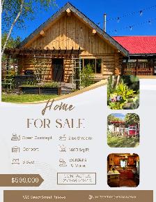 Log Home on Half Acre in Telkwa