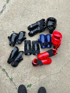 BOX OF MACHO AND CENTURY SPARING GEAR
