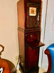 antique DeForest Crosley Grandfather Clock Radio Fully working