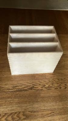 Record Crate for Vinyl Lps