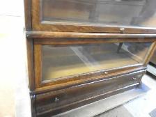 Antique barrister bookcase 5 tier restored with drawer in base - Photo 4