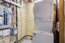 1 bedroom basement suite Airdrie for rent rental private laundry - Photo 7