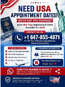 early usa visa appointment dates are available