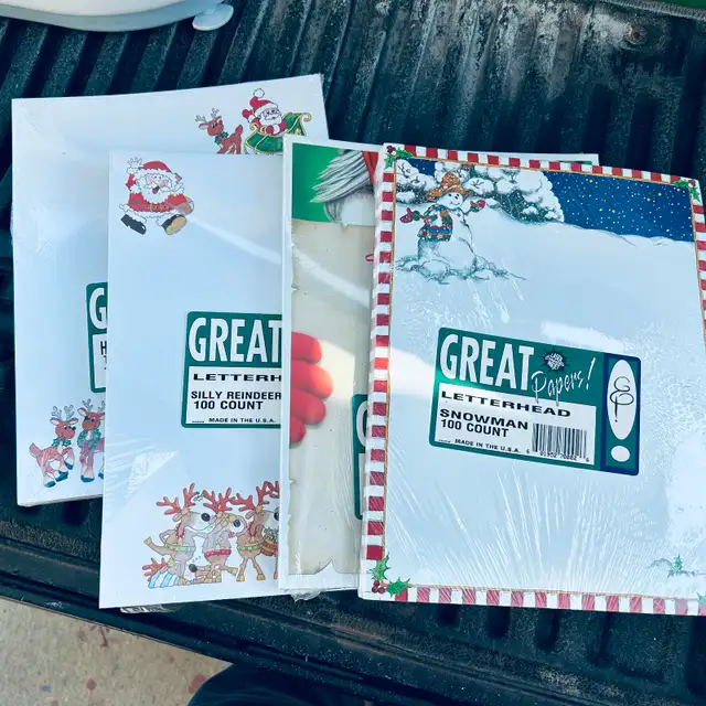 400 PAGES OF LETTERHEAD PADS/KALEIDOCYCLES/COLLAGE ECT