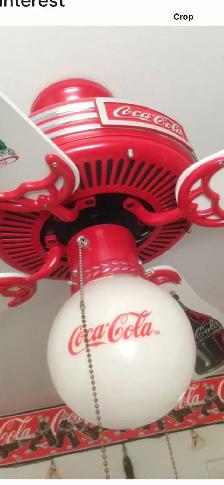 Coca Cola ceiling fan - Photo 2