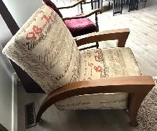 Unique and Stylish 'Grasshopper' Upholstered Accent Chair - Photo 3