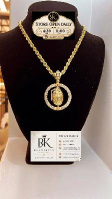 10K  yellow Gold Chain & Pendant # R 49