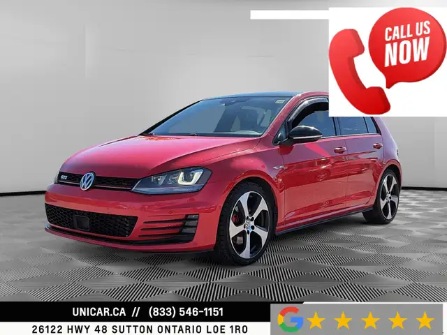 2017 Volkswagen Golf GTI DSG Autobahn No Accidents Sunroof Nav L