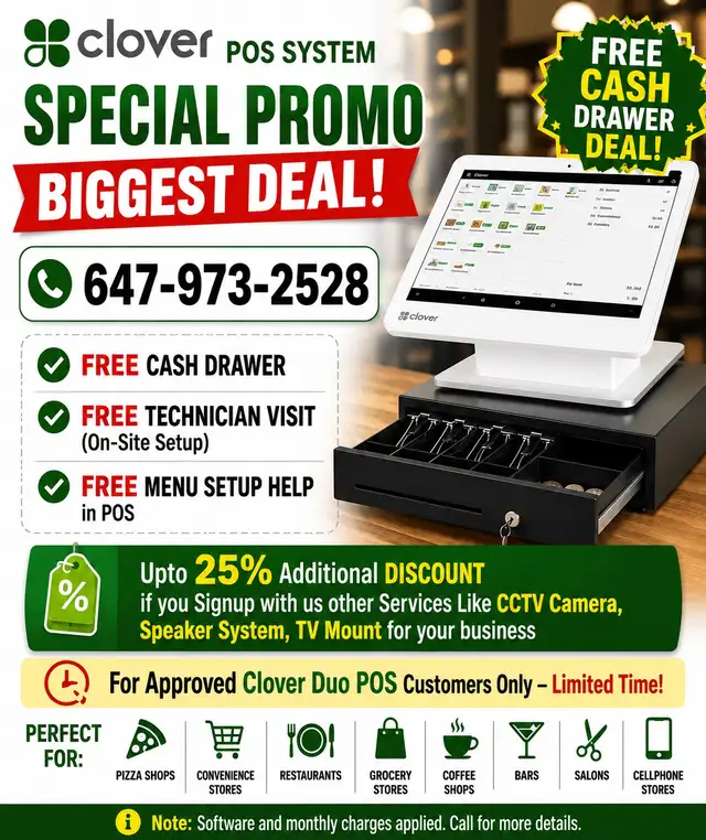 CLOVER POS SYSTEM – LIMITED TIME SPECIAL PROMO!