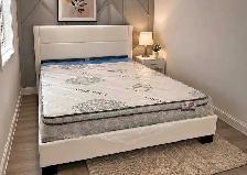 Queen size Bed frame with 10' Mattress Brand New
