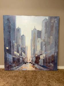 Large Canvas Print - Cityscape 47" H x 47" W