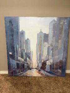 Large Canvas Print - Cityscape 47" H x 47" W - Photo 2