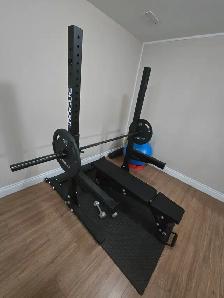 ROGUE bench press/squat rack combo - Photo 3