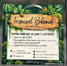 Part time sales person for plants store
