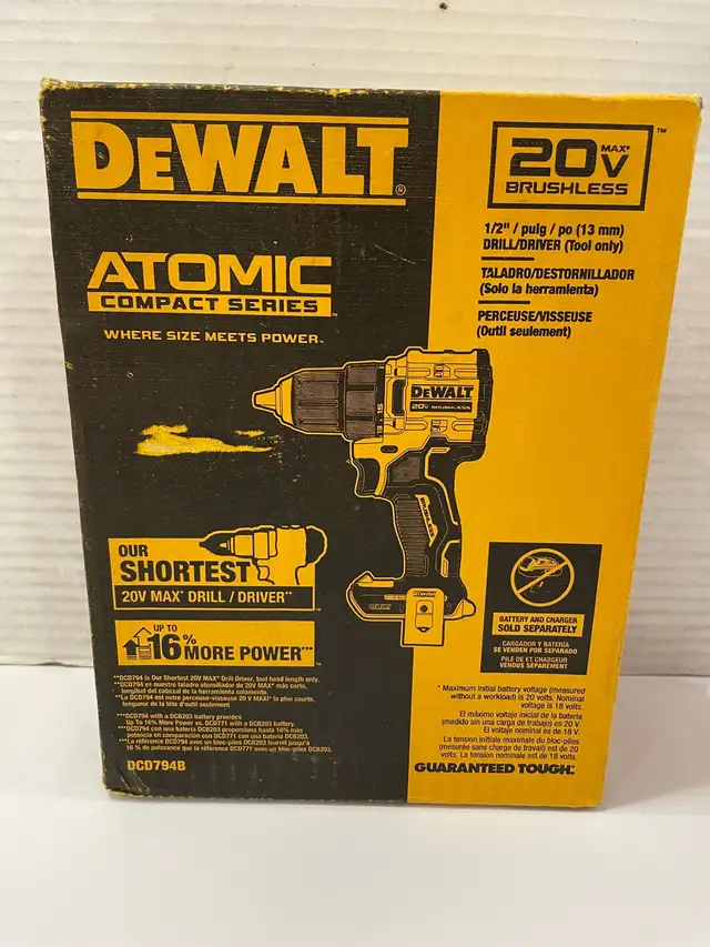 DEWALT 1/2" DRILL/DRIVER DCD794B