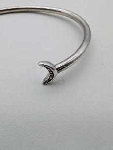 (B8767) Pandora Sterling Silver Moon and Stars Open Bangle Br... - Photo 3