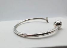 (B8767) Pandora Sterling Silver Moon and Stars Open Bangle Br... - Photo 5