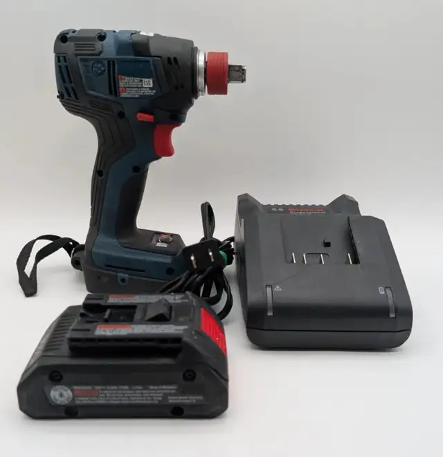 (B7074) Bosch GDX18V-1800C Cordless 2-in-1 Impact Driver and...