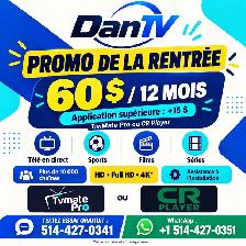 Forfait Télé, local, monde, séries, Films, PPV 10$ mois