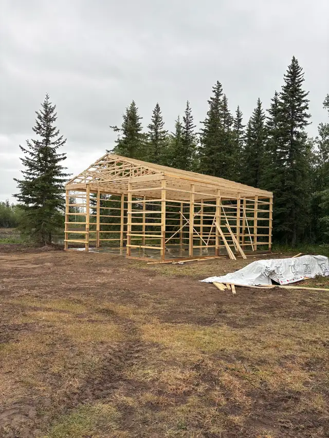wanted pole builder we build shops and homes