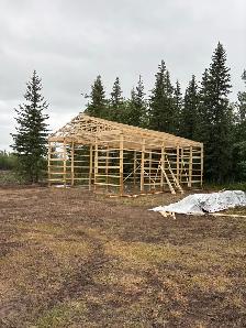 wanted pole builder we build shops and homes