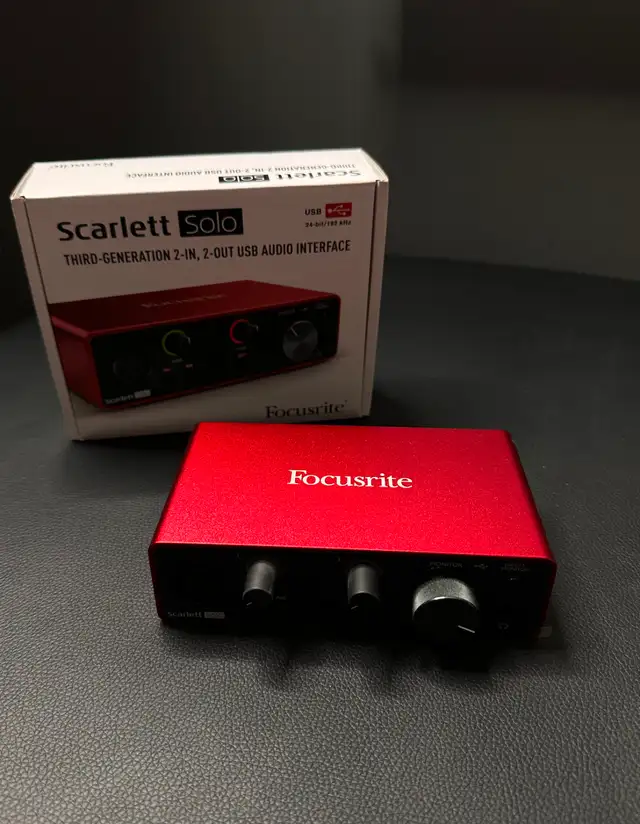 Selling Focusrite Scarlett Solo Audio Interface (3rd Generation)