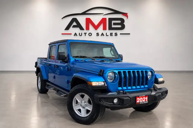 2021 Jeep Gladiator Sport, 4x4, Camera, CarPlay, Removable Top,