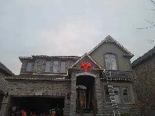 CHRISTMAS LIGHTS & GUTTER CLEANING installation
