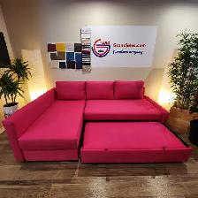 Magenta pink IKEA sectional sofa bed   FREE DELIVERY - Photo 3