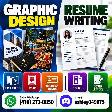 GRAPHICS DESIGN, BROCHURE, FLYERS, RESUME WRITING, COVER LETTER