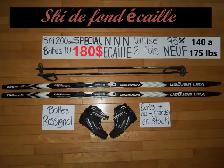 Ensembles ski de fond écaille 200 cm