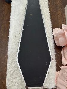 Coffin Case Hardshell Electric Guitar Case (Red Velvet Interior)