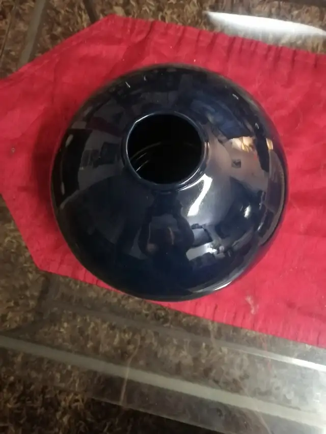 Blue ceramic vase