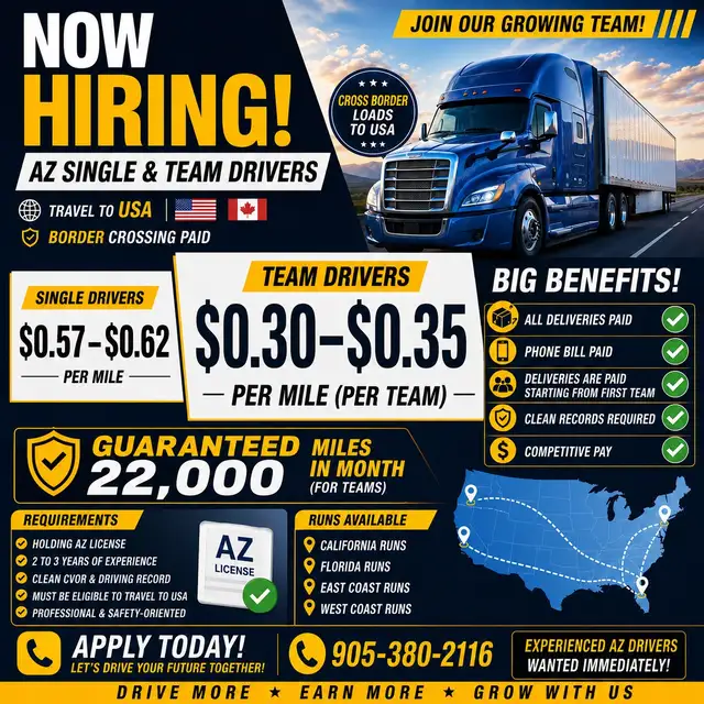 Hiring AZ Truck Drivers