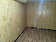 One large room for rent in a basement apartment