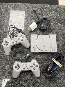 PSone Mini with 2 controllers