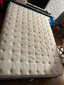 ONE LIKE NEW YET MATTRESS /BOX SPRING AND RAILS - Photo 2