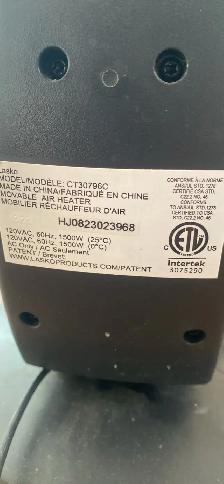 Laslow 1500W Ceramic Space heater - Photo 5