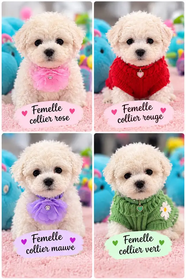 MAGNIFIQUES CHIOTS BICHON FRISÉ À VENDRE