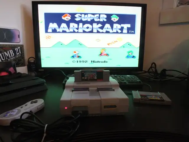 Super Nintendo console and game bundle