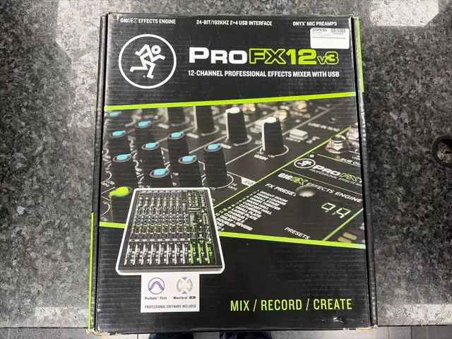 Mackie Pro FX 12 v3 Mixer with Box