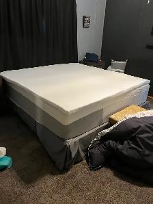 King Size Bed, topper and frame - Photo 2