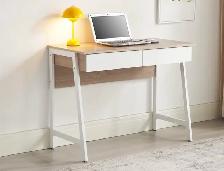 Beige and white desks