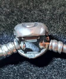 Authentic Stamped Pandora Sterling Silver 925 Charm Bracelet - Photo 3