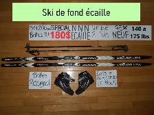 Ensembles ski de fond écaille 200 cm