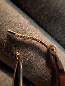 14KT JCM Gold Earrings Stamped -See Details - Photo 2