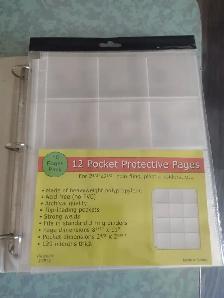 New Packaged of 10 - 2 1/2 x 2 1/2 coin card holders 120 coins