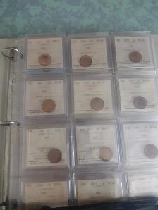 New Packaged of 10 - 2 1/2 x 2 1/2 coin card holders 120 coins - Photo 2