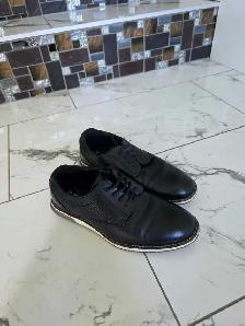 Boys Black Dress Shoes - Youth Size 4 (Ages 10-11) 15