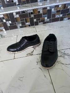 Boys Black Dress Shoes - Youth Size 4 (Ages 10-11) 15 - Photo 3
